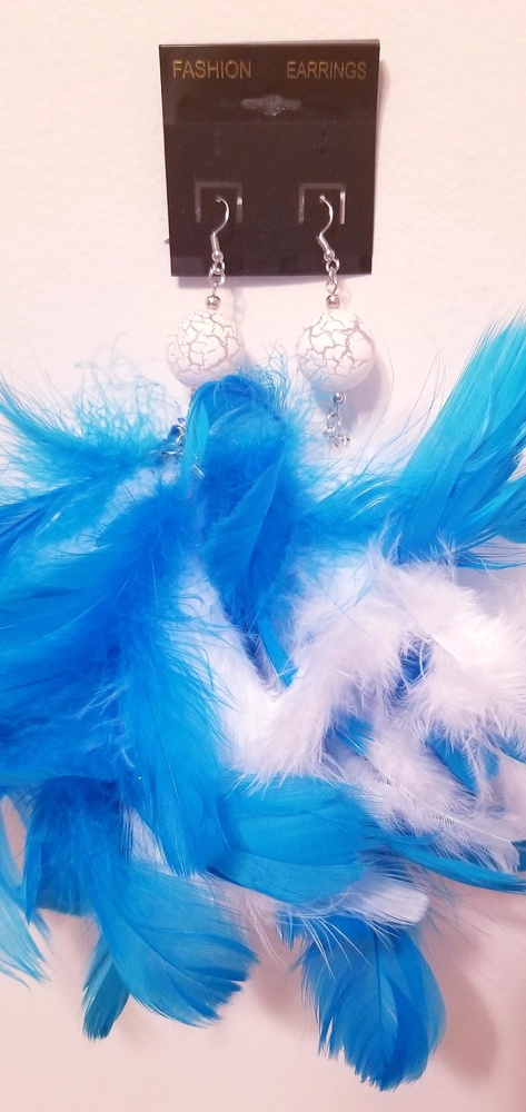 Feather earrings